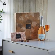 Sparkling Rose Prosecco and Chocolates Gift Set
